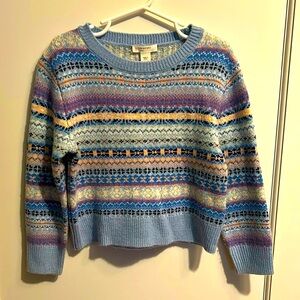 J.Crew Girls' Fair Isle crewneck sweater